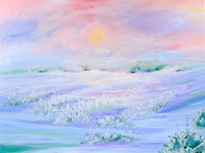 Lavender Fields by artist Linda Rauch